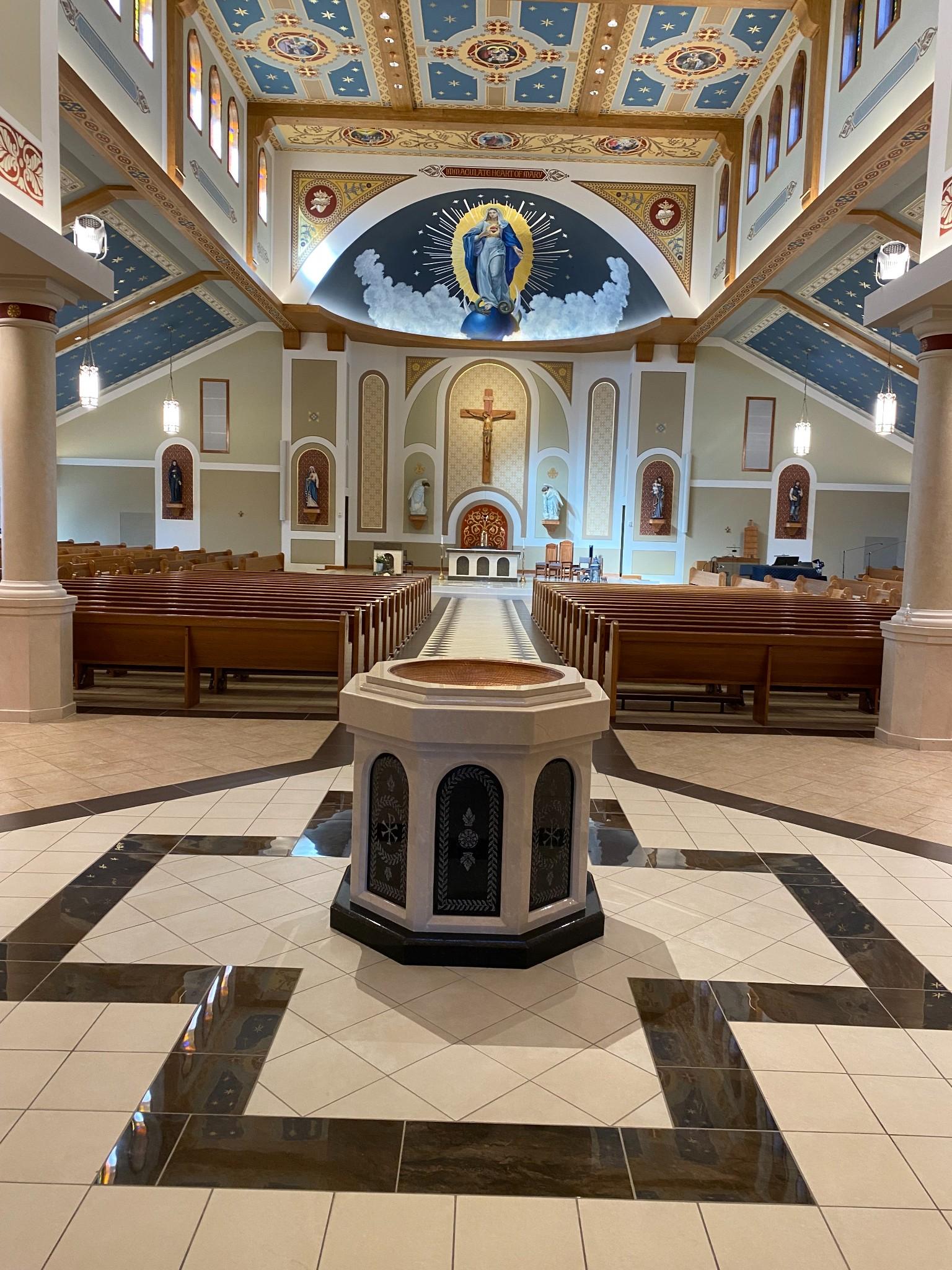 Holy Water Font - Immaculate Heart of Mary, Hays, KS